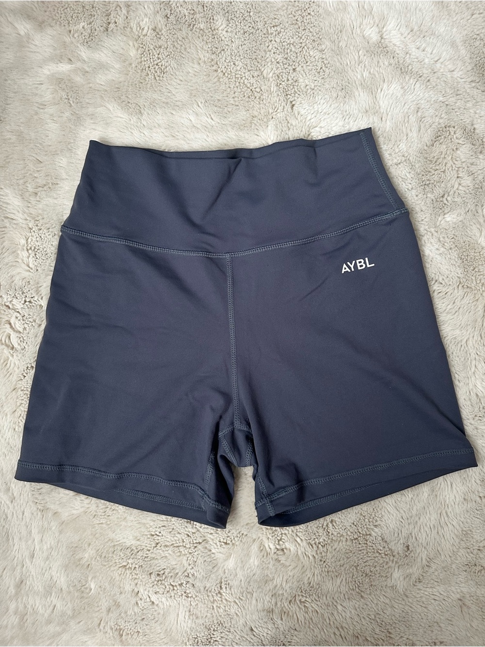 AYBL High-Rise Navy Performance Bike Shorts